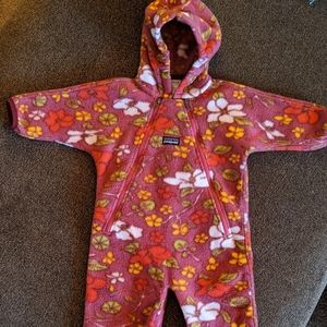 Patagonia Infant Fleece Hooded Onesie/Outdoor Suit